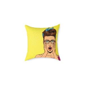 Square Poly Canvas Pillow Girl