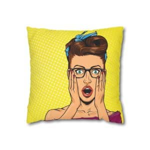 Square Poly Canvas Pillowcase Girl