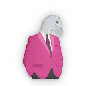 Vulture Businessman 01 Custom Shaped Pillows
