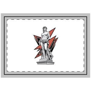 Greek Statue T Shirt Throw Pillow