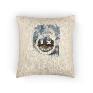 Poster Ad Alarm All Words All It Woven Pillow