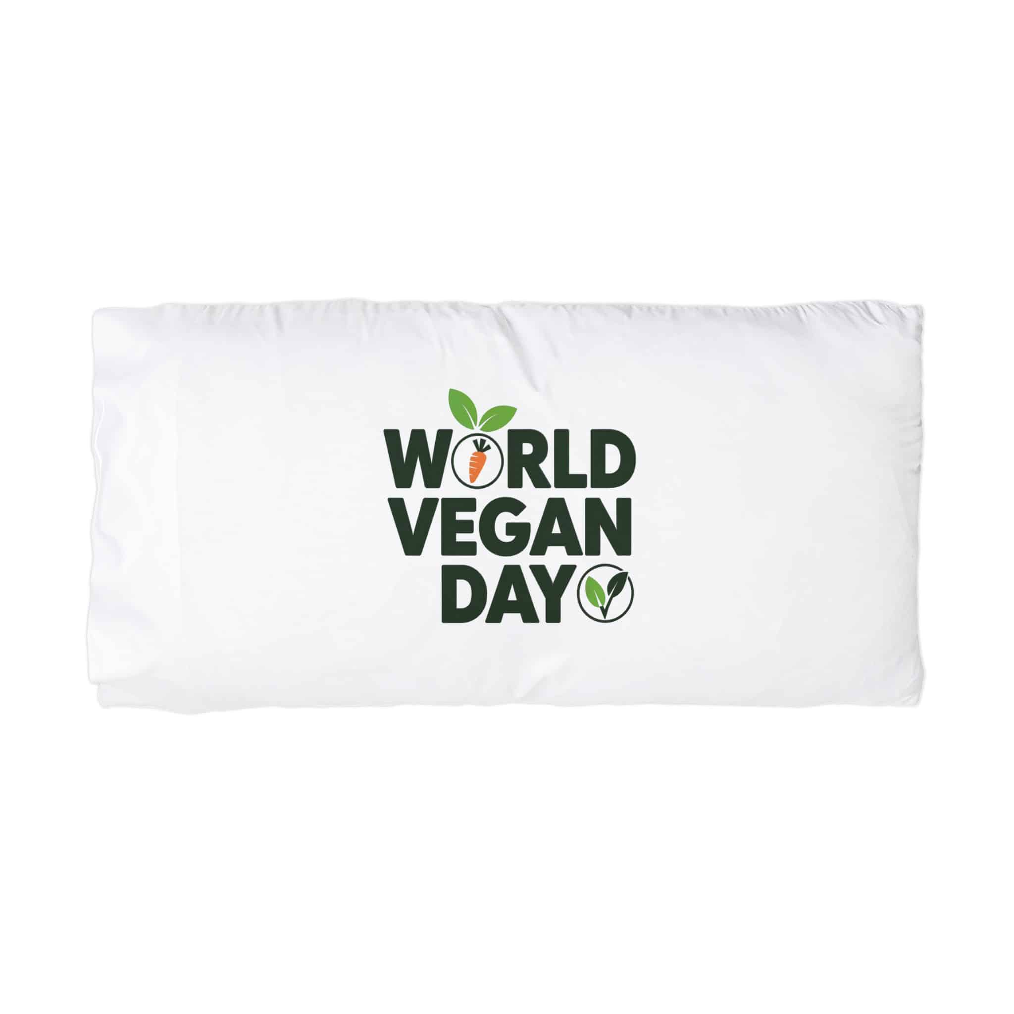 World Vegan Day Microfiber Pillowcase - Image 3