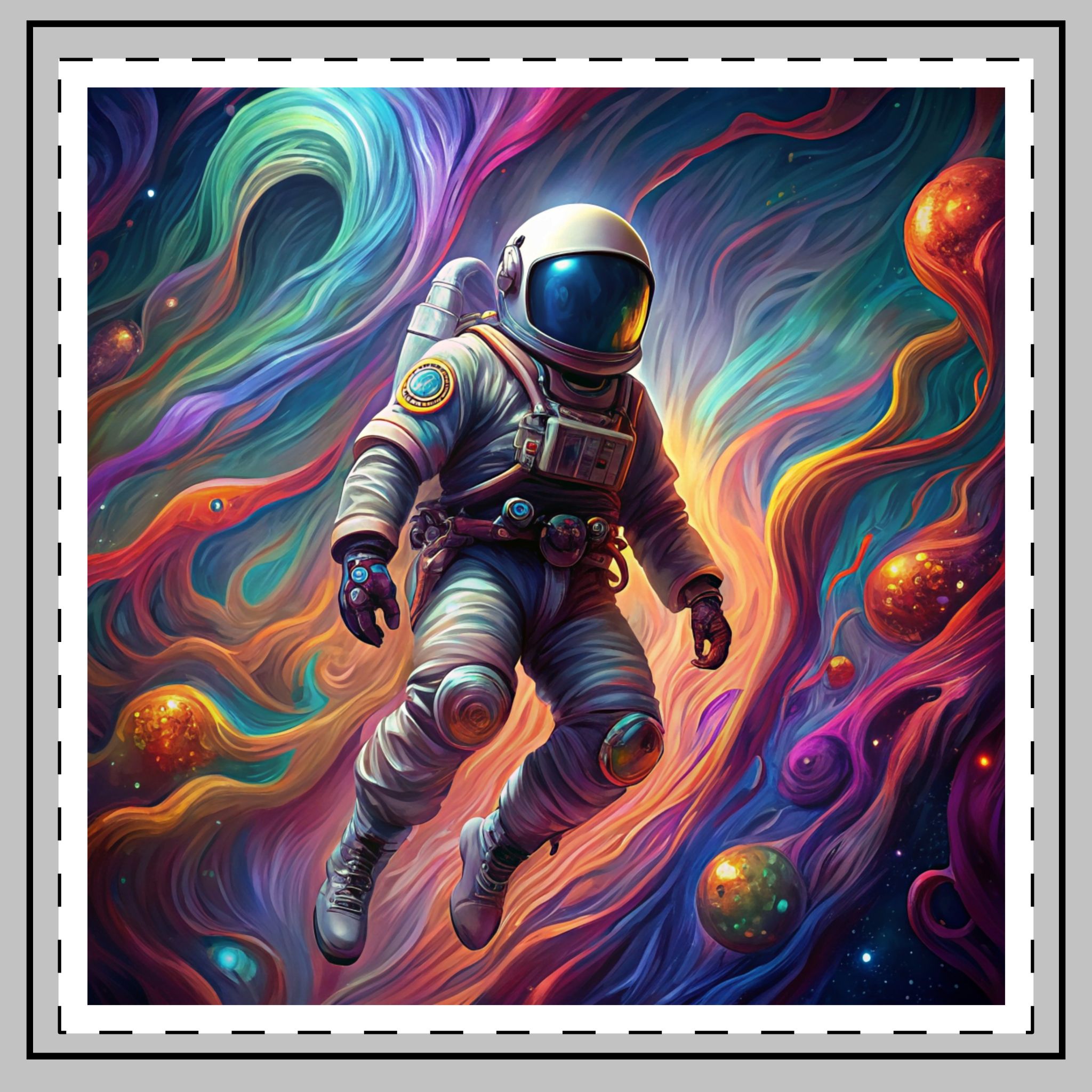Astronaut V1 3 Throw Pillow - Image 2