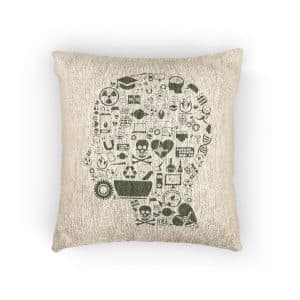 Science Head Signs 171628 Woven Pillow