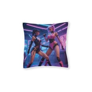 Original Design E17D8C Square Pillow Pink Back