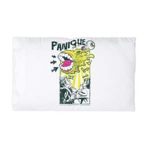 Dripping Monster Screaming Panicked People Microfiber Pillowcase