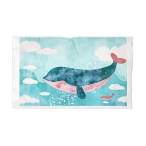 Whale With Clouds Microfiber Pillowcase