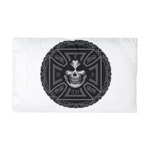 Gothic Sign With Skull Grunge Vintage Design T Shirts Microfiber Pillowcase