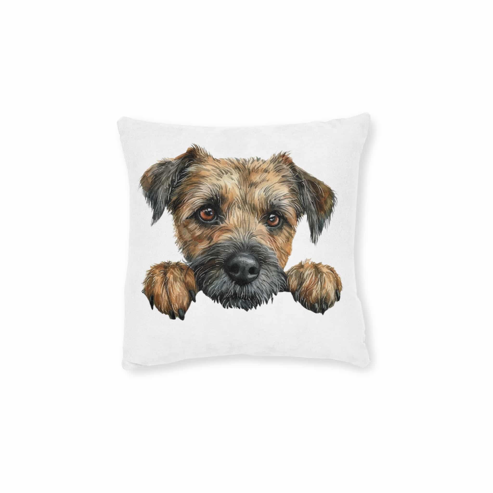 Dogs 28 Square Pillow Pink Back