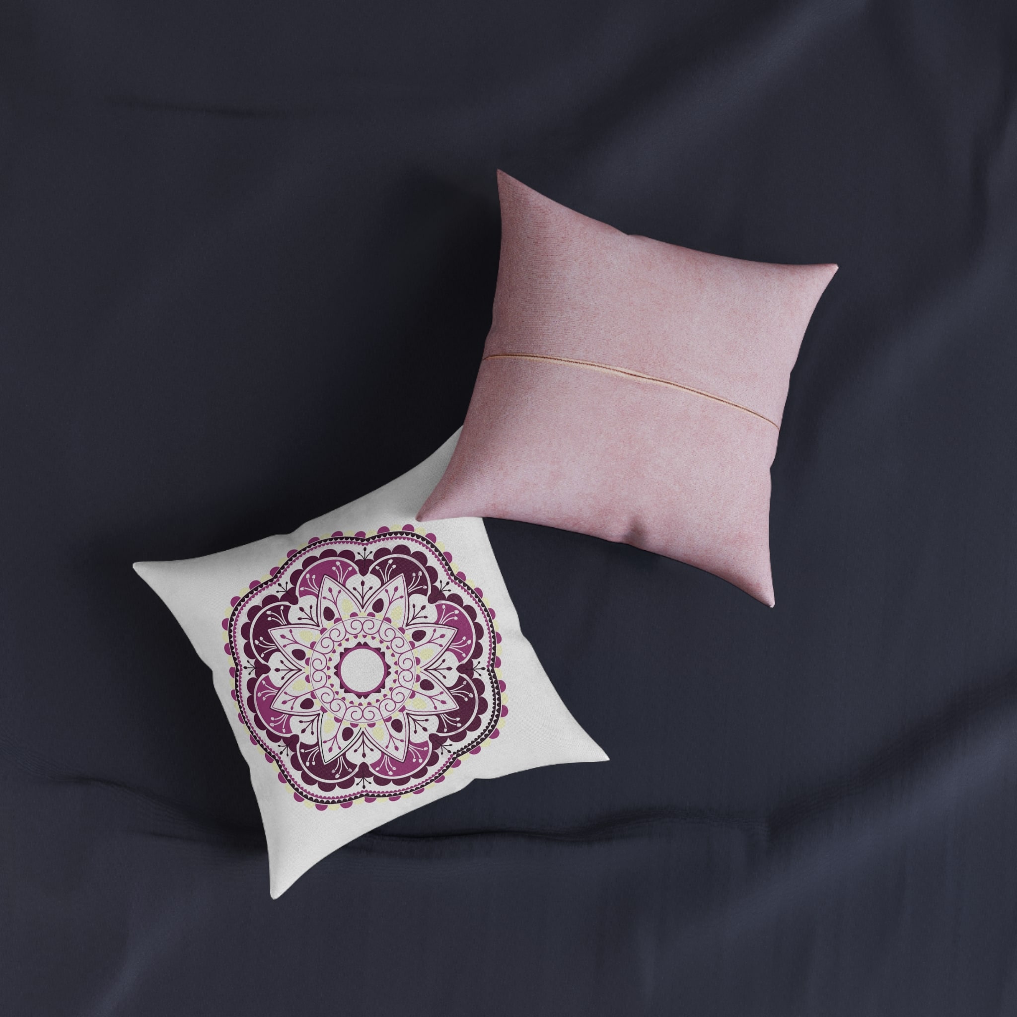 Original Design 78B49C Square Pillow Pink Back - Image 3