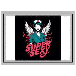 Supersexy Nurse Throw Pillow