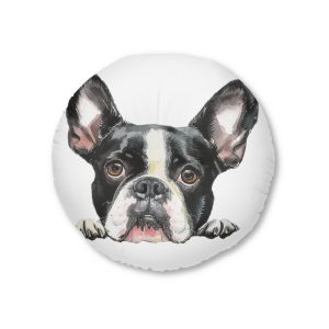 Dogs 31 Tufted Floor Pillow Round