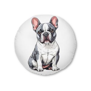 Dogs Collection 24 Tufted Floor Pillow Round