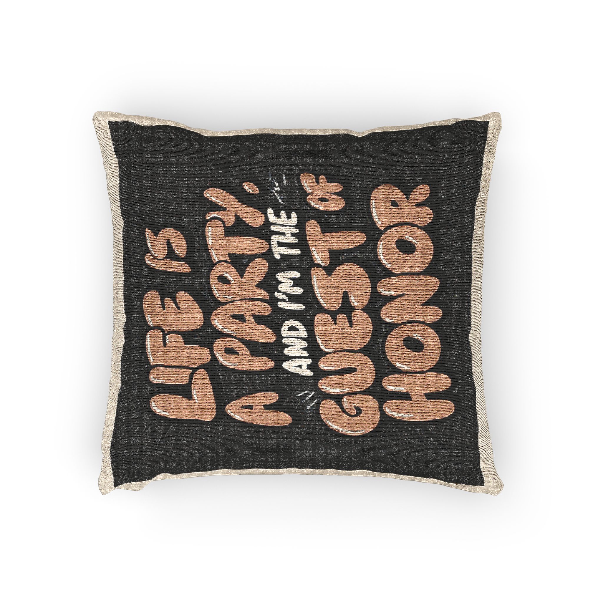 Life Is A Party and I Am the Guest of Honor Woven Pillow - Image 2