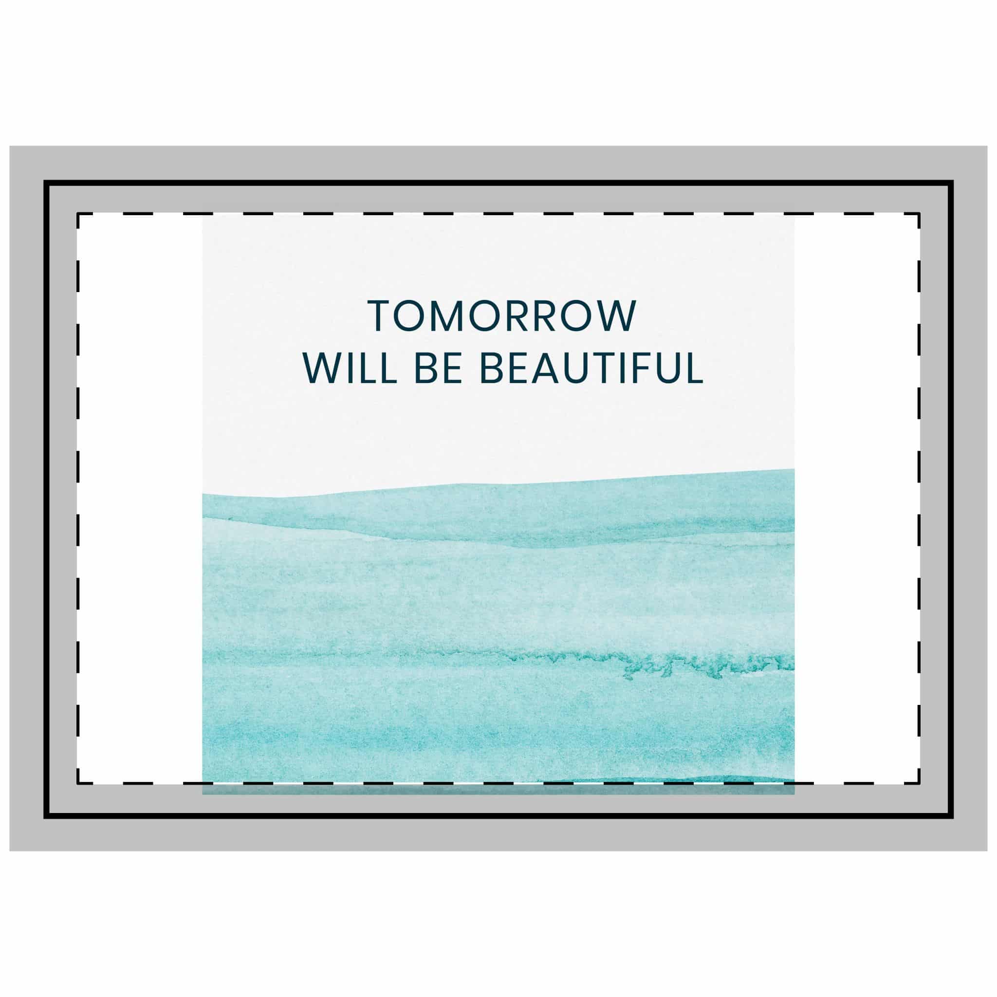 Tomorrow Will Be Beautiful Throw Pillow