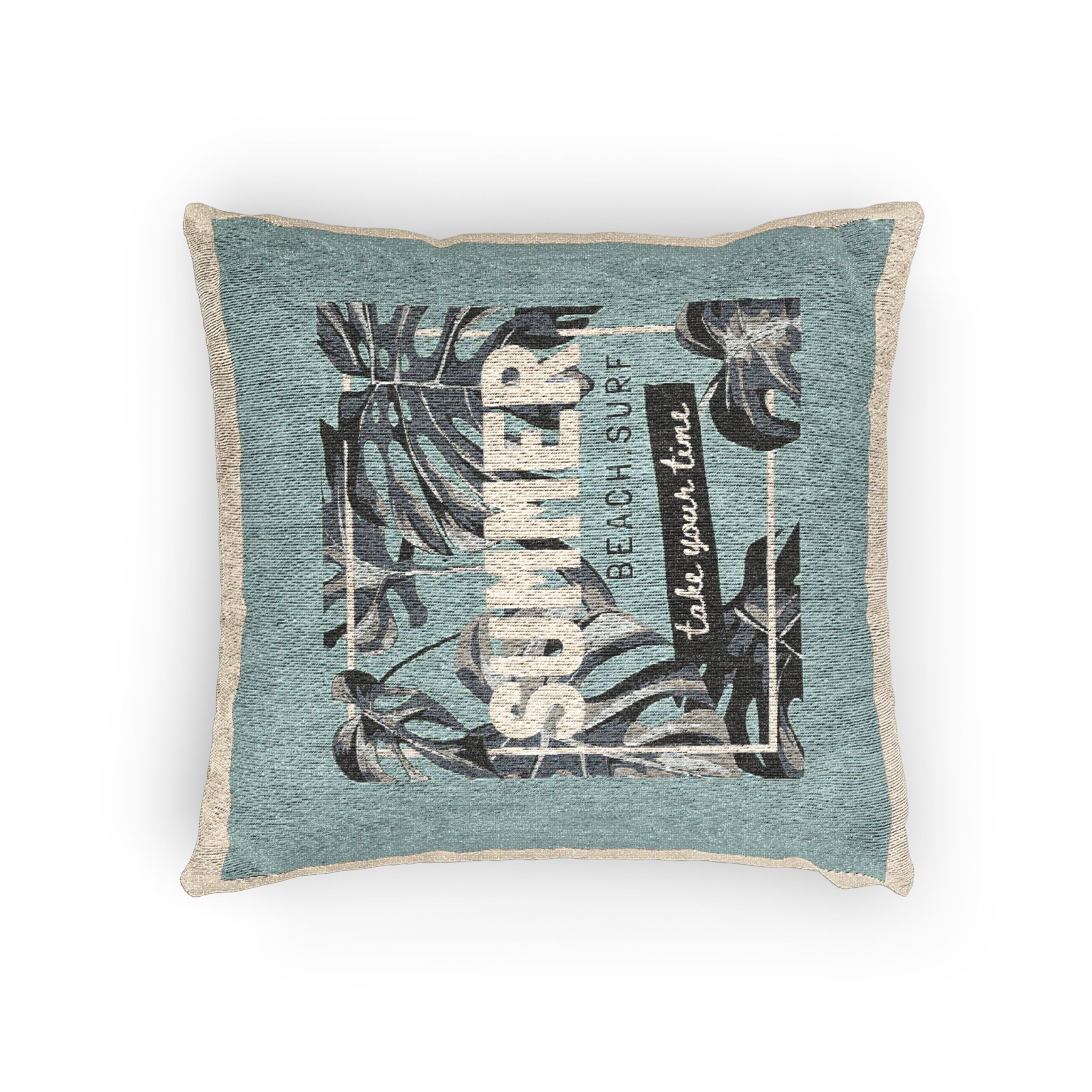 Summer Beach Surf Woven Pillow - Image 4