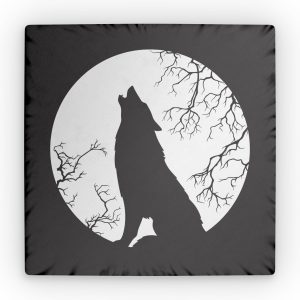 Wolf Moon Custom Shaped Pillows