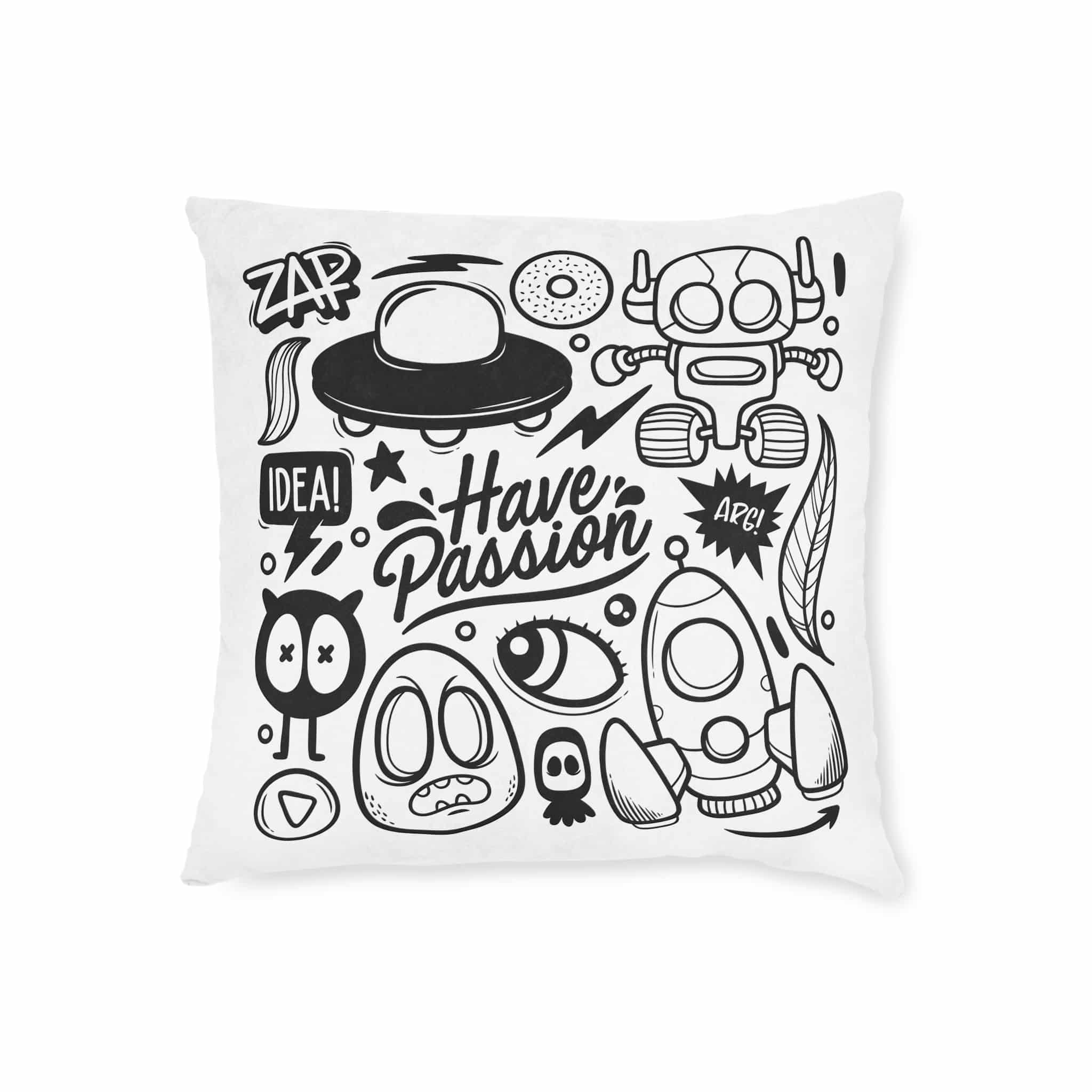 Original Design 748EEA Square Pillow Pink Back - Image 5