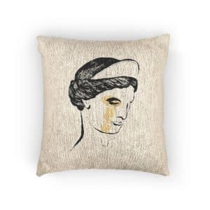 Antique Statues Goddess V1 Woven Pillow