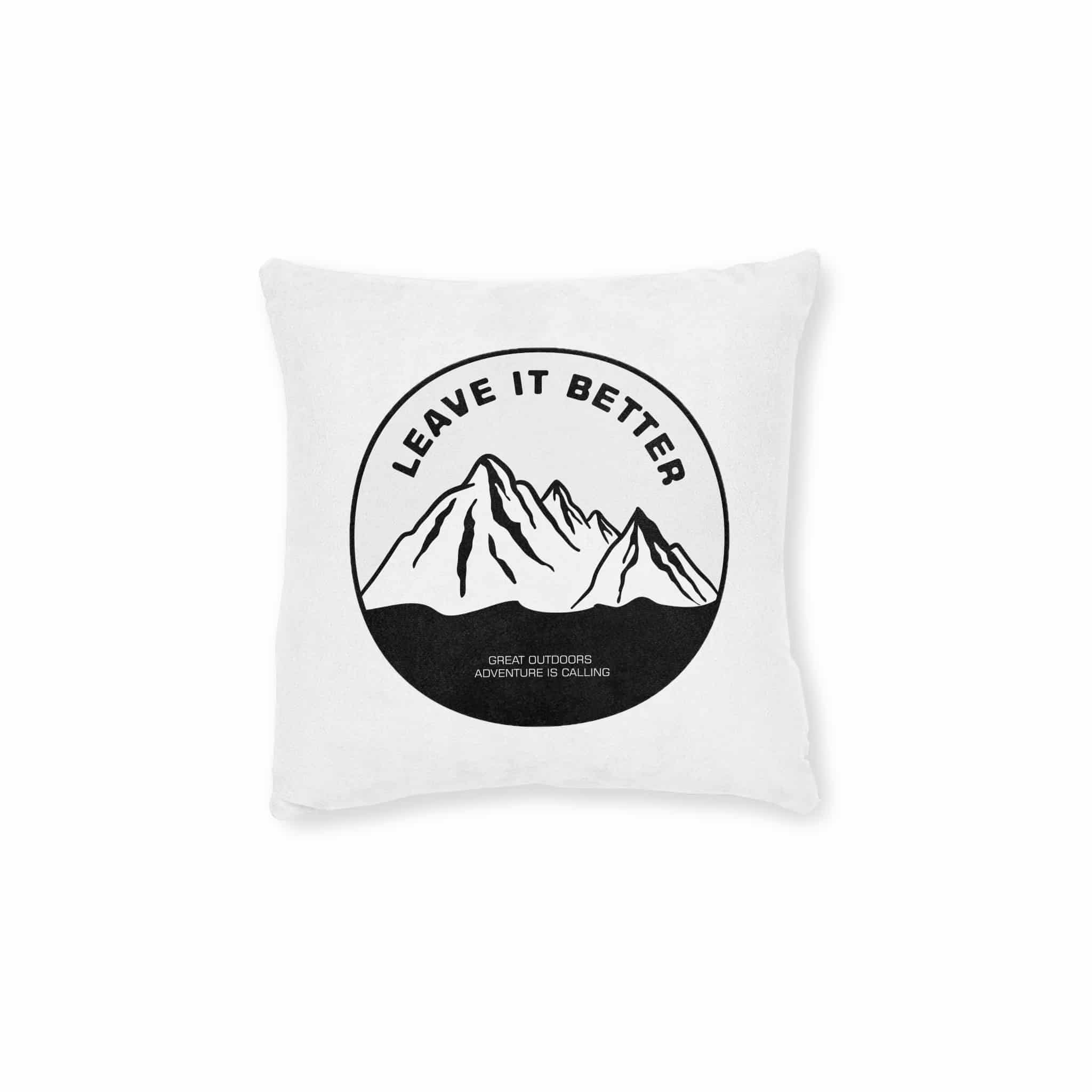 Leave It Better Square Pillow Pink Back