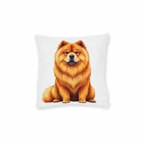 Dogs Collection 34 Square Pillow Pink Back