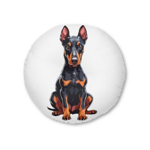 Dogs Collection 1 Tufted Floor Pillow Round