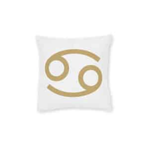 Cancer Copia Square Pillow Pink Back