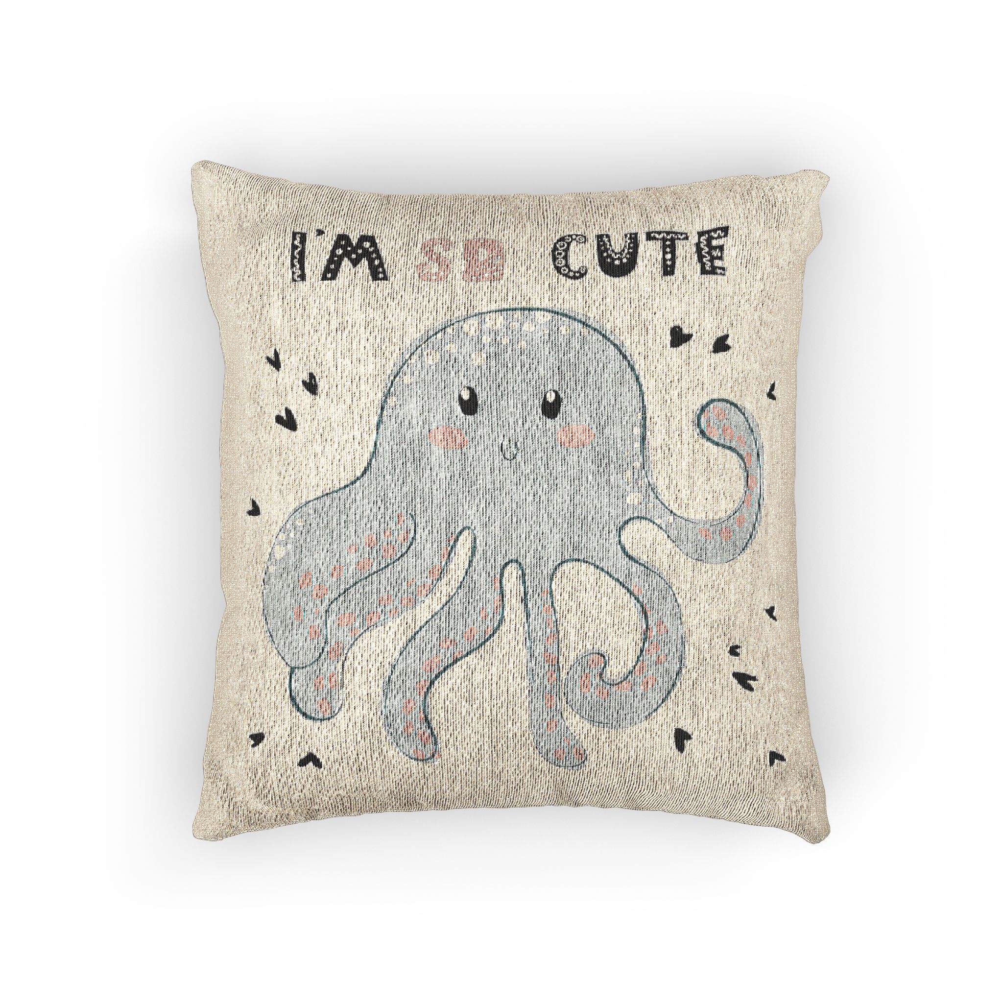 Iam So Cute Woven Pillow - Image 3
