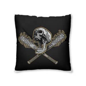 Grunge Skull 3200 2 Tufted Floor Pillow Square