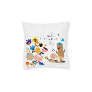 Basic Rgb 2 Square Pillow Pink Back