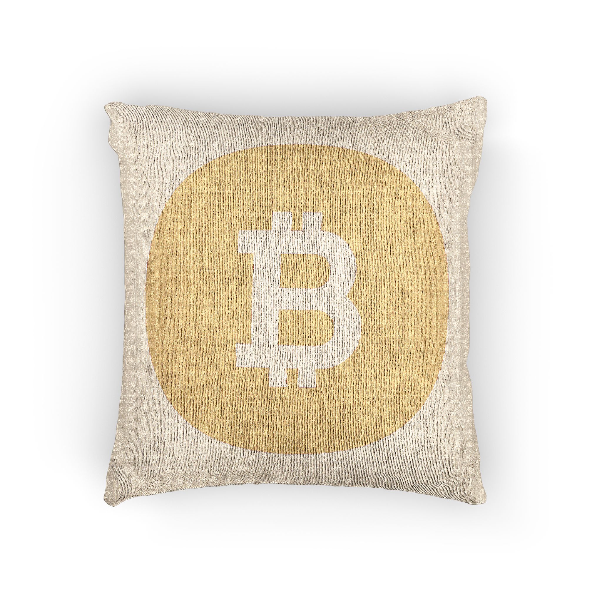Bitcoin Copia Woven Pillow