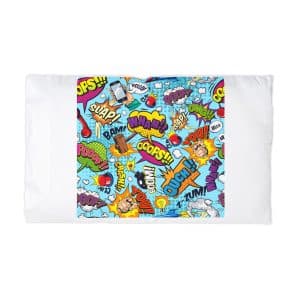 Comic Colorful Seamless Pattern With Bright Speech Bubbles Microfiber Pillowcase