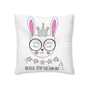 Never Stop Dreaming Copia Tufted Floor Pillow Square