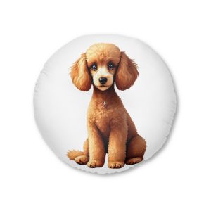 Dogs Collection 2 Tufted Floor Pillow Round