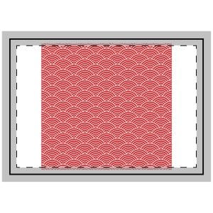 Japanese Wave Seamless Pattern Background Throw Pillow
