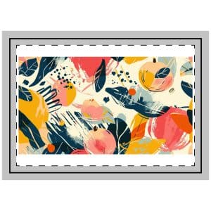 Abstract Pattern Inspired By Bowl Fruit Wallpaper Throw Pillow