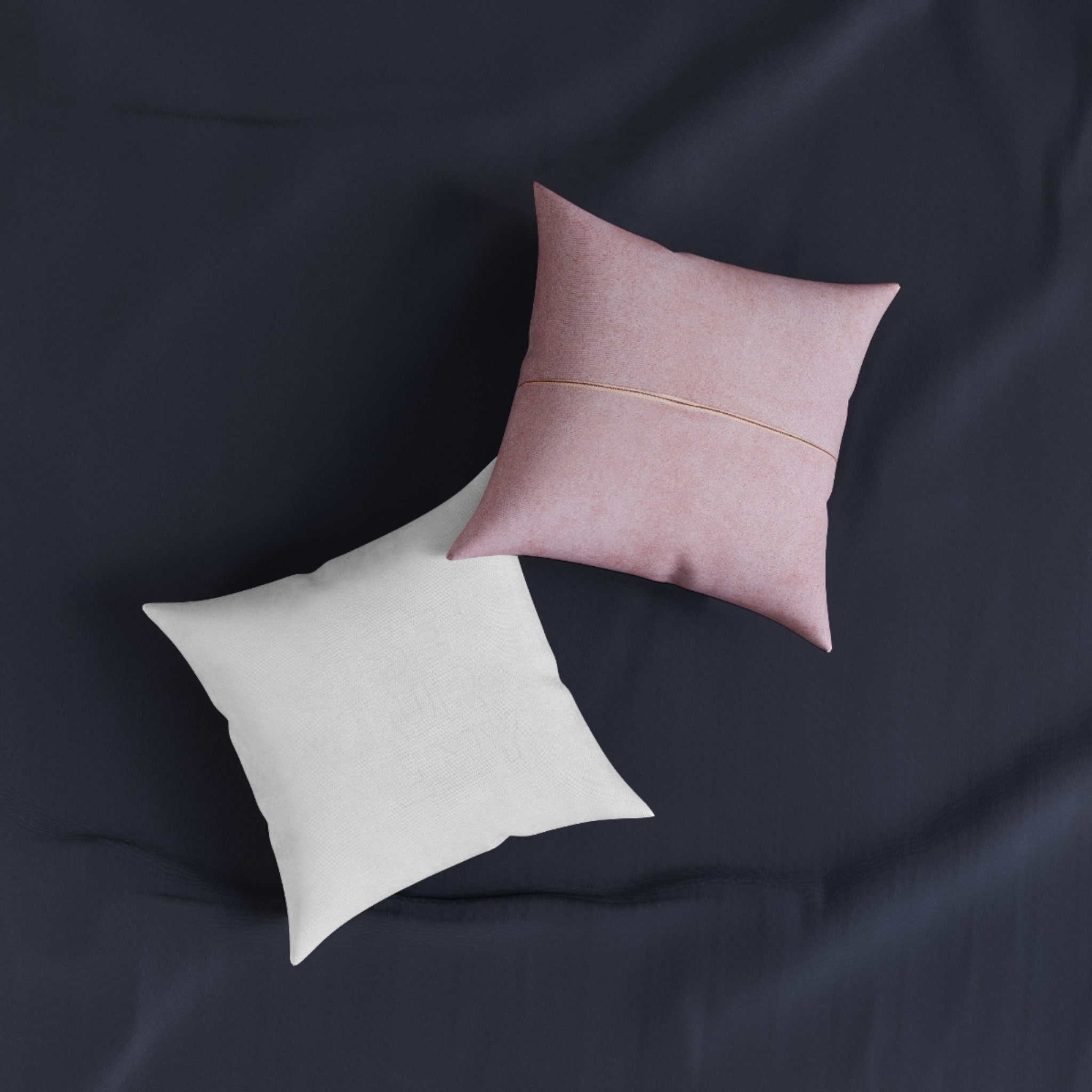Lose Your Enemy Square Pillow Pink Back - Image 3