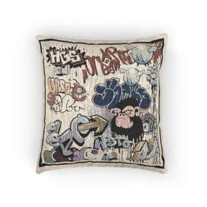 Seamless Graffiti Pattern (1) 1 Woven Pillow