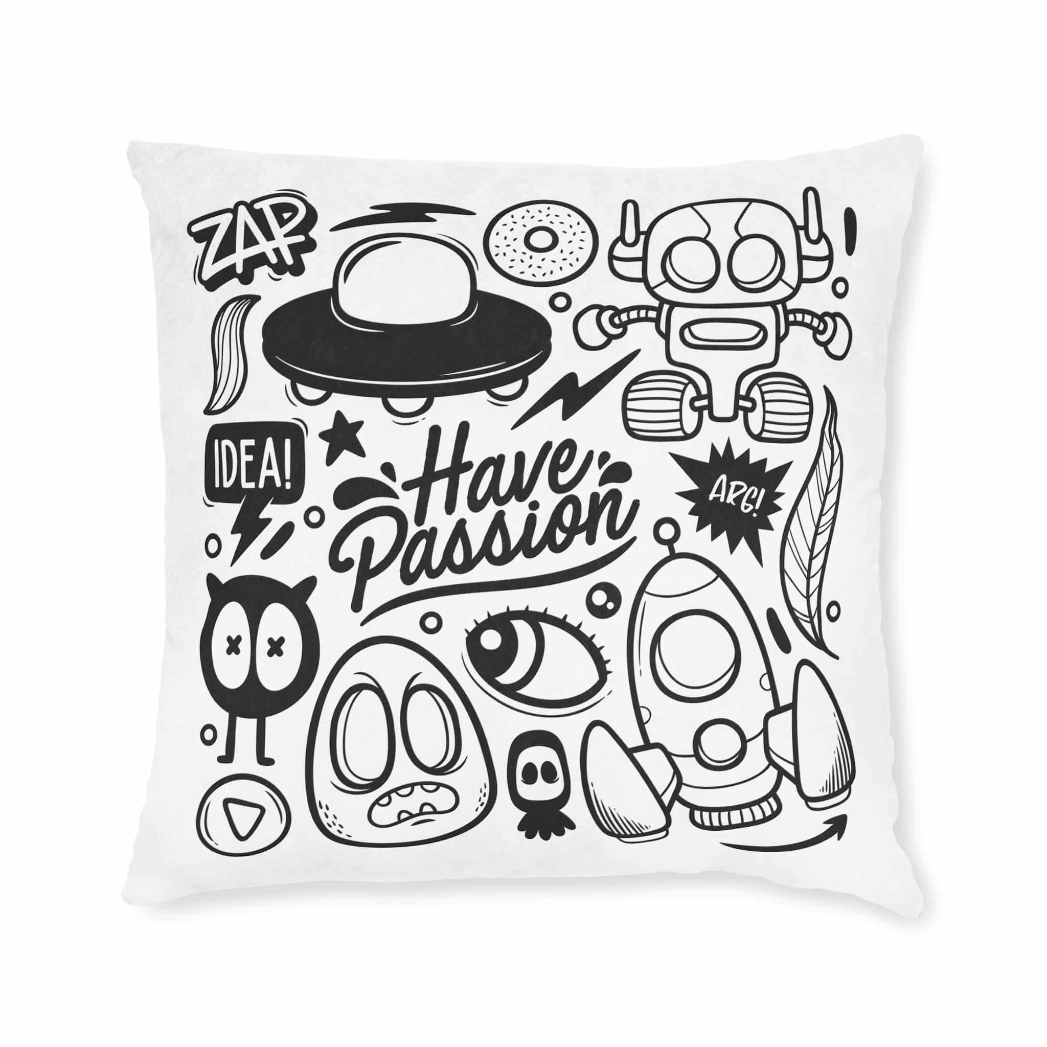 Original Design 748EEA Square Pillow Pink Back - Image 9