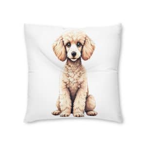 Dogs Collection 20 Tufted Floor Pillow Square
