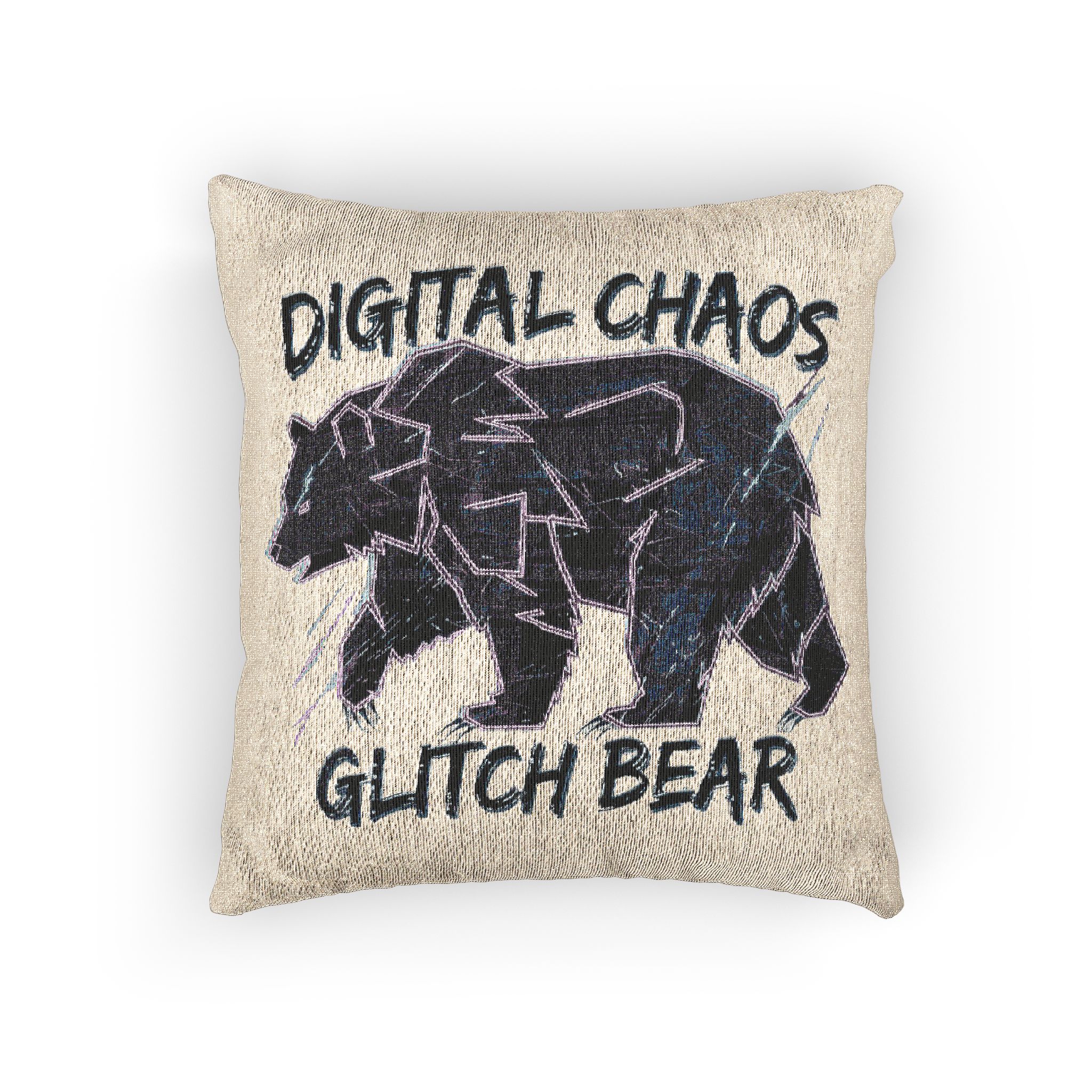 Bear Wearing Jacket (1) Woven Pillow - Image 3