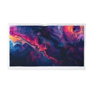 Abstract Colorful Swirls Paint Reminiscent Nebulae Microfiber Pillowcase