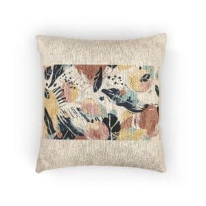 Abstract Pattern Inspired By Bowl Fruit Wallpaper Woven Pillow
