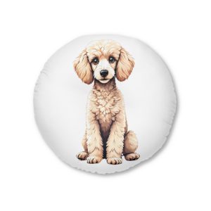 Dogs Collection 20 Tufted Floor Pillow Round