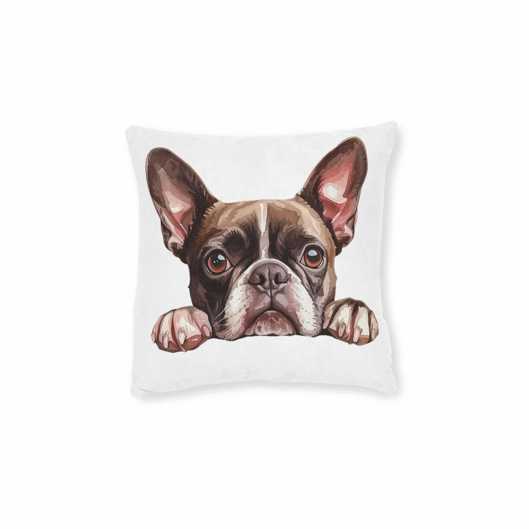 Dogs 29 Square Pillow Pink Back