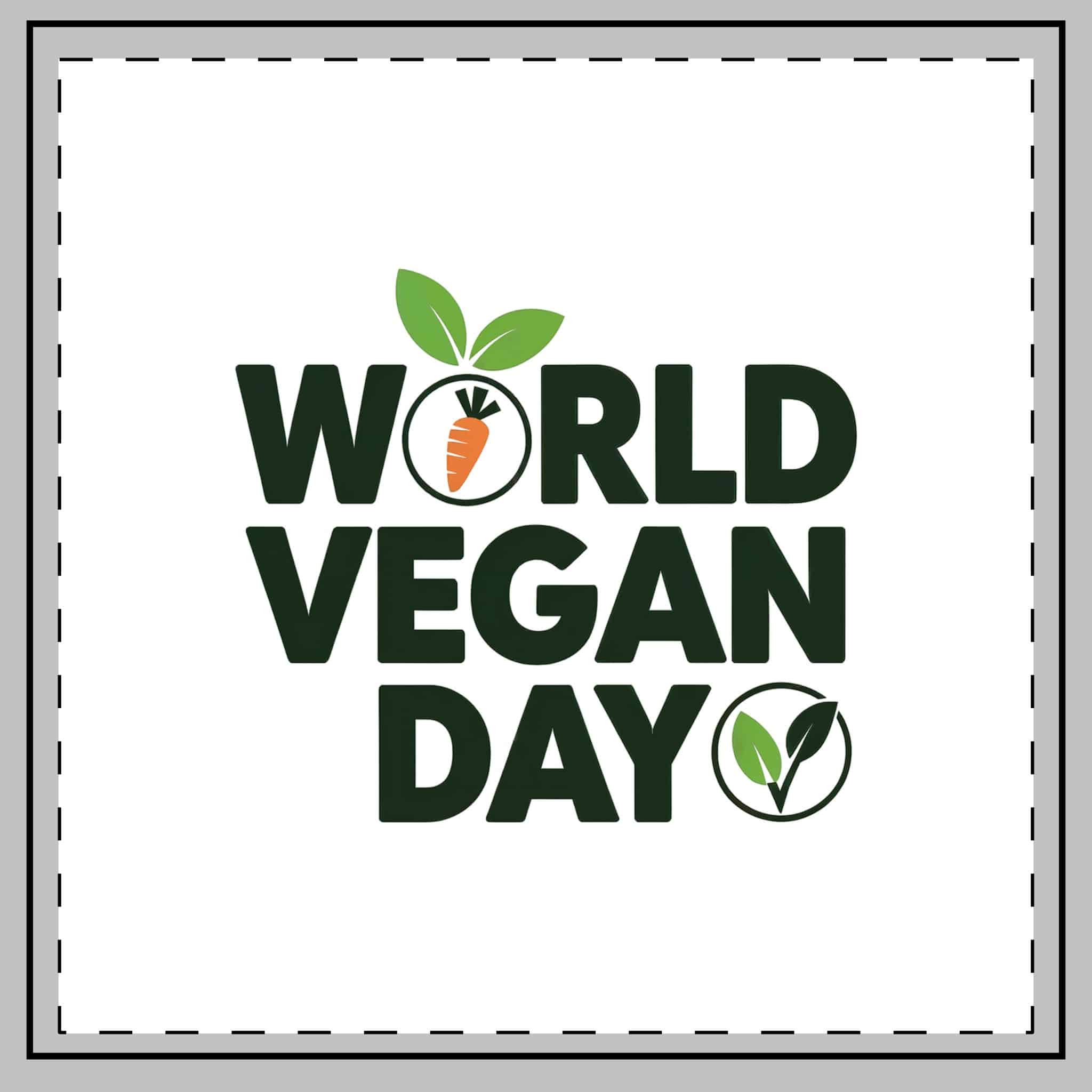 World Vegan Day Throw Pillow - Image 2