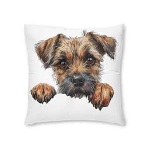 Dogs 11 Tufted Floor Pillow Square