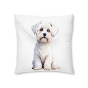 Dogs Collection 11 Tufted Floor Pillow Square
