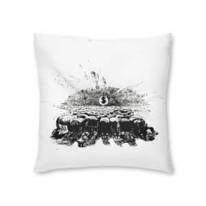 Money Is Religion Vintage Drawing Tufted Floor Pillow Square