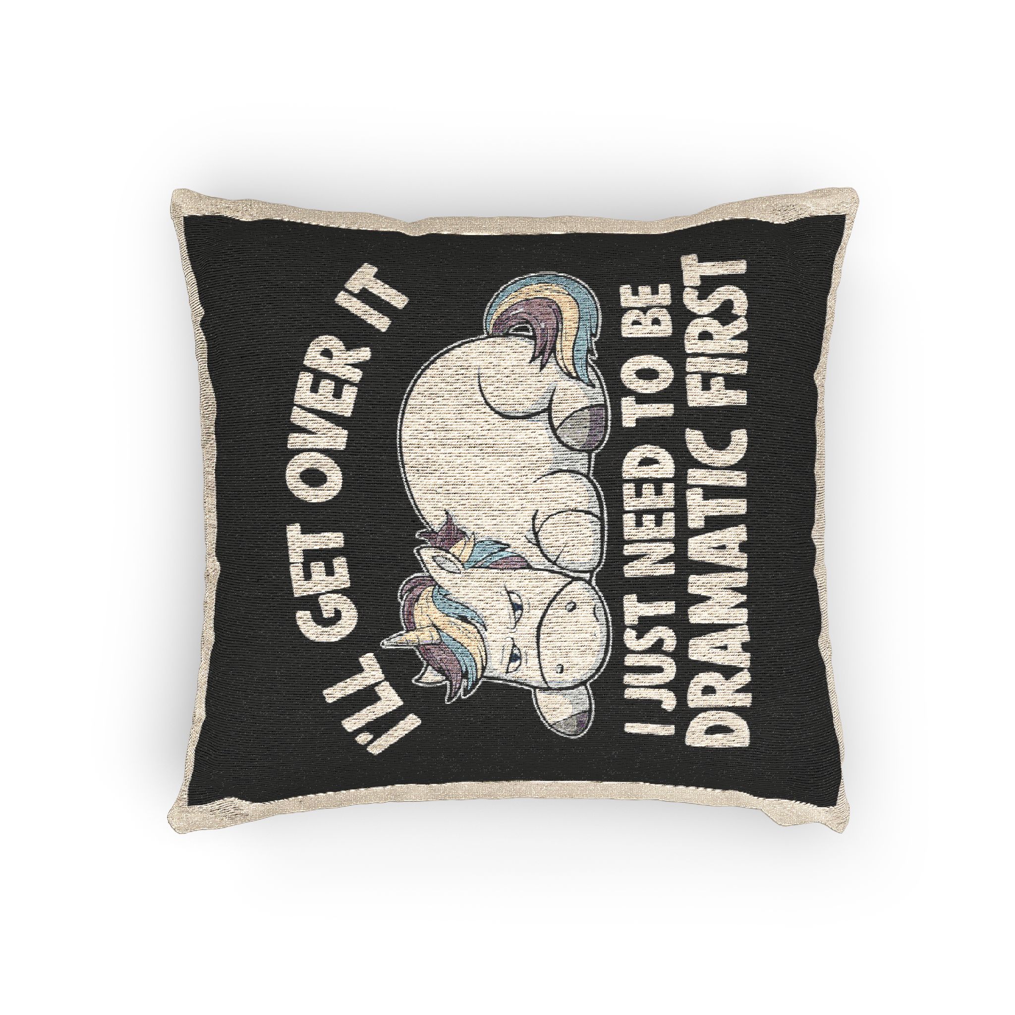 I Will Get Over It Woven Pillow - Image 4